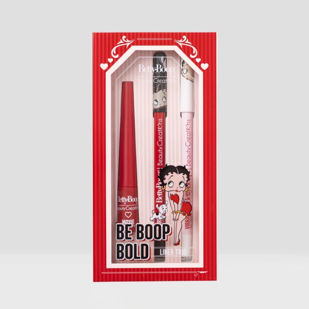 Betty Boop Red and Pink Liner Trio